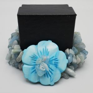 Shell and Stone Bracelet
